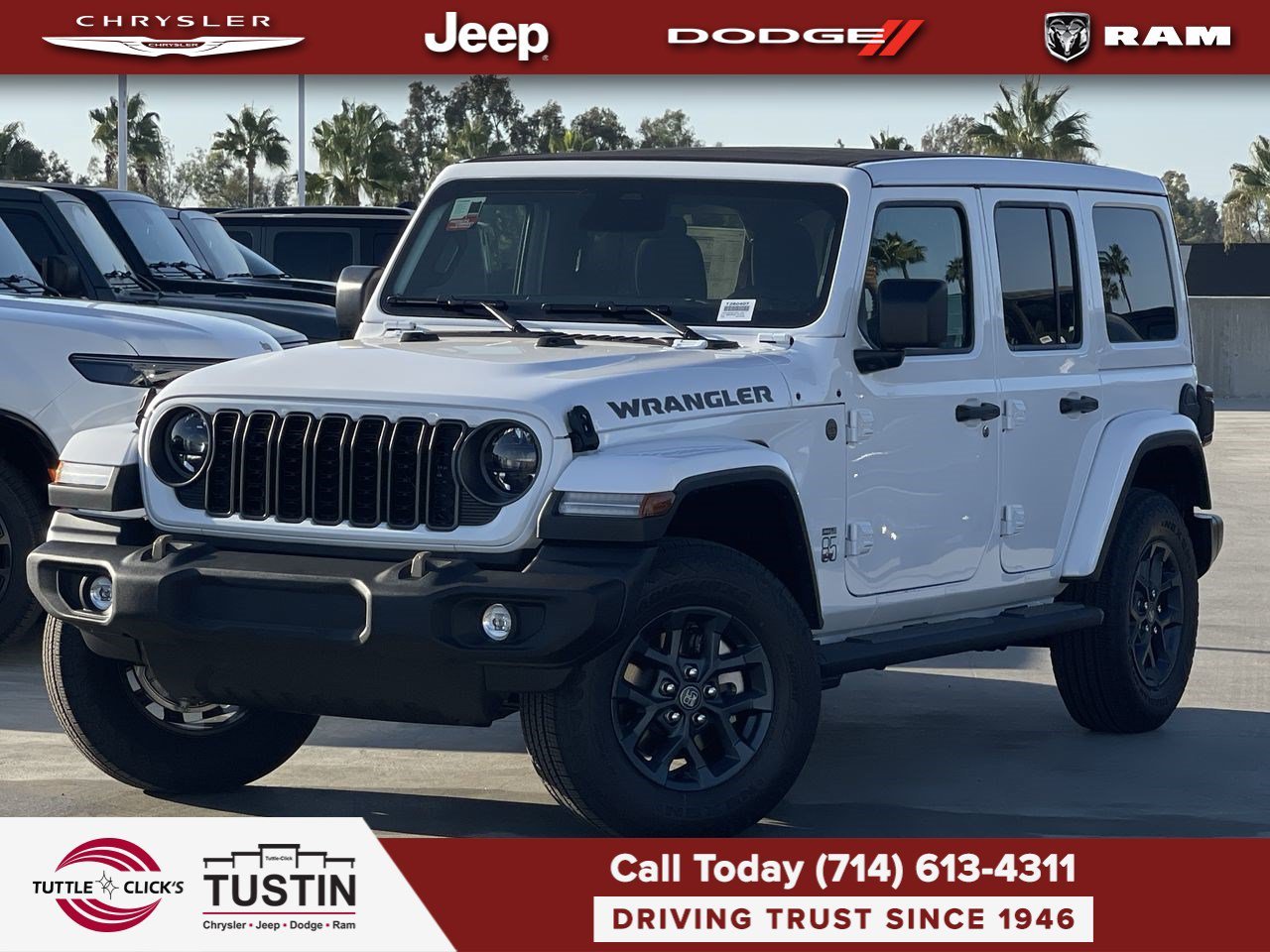 New 2026 Bright White Clearcoat Jeep 85th Anniversary image 1
