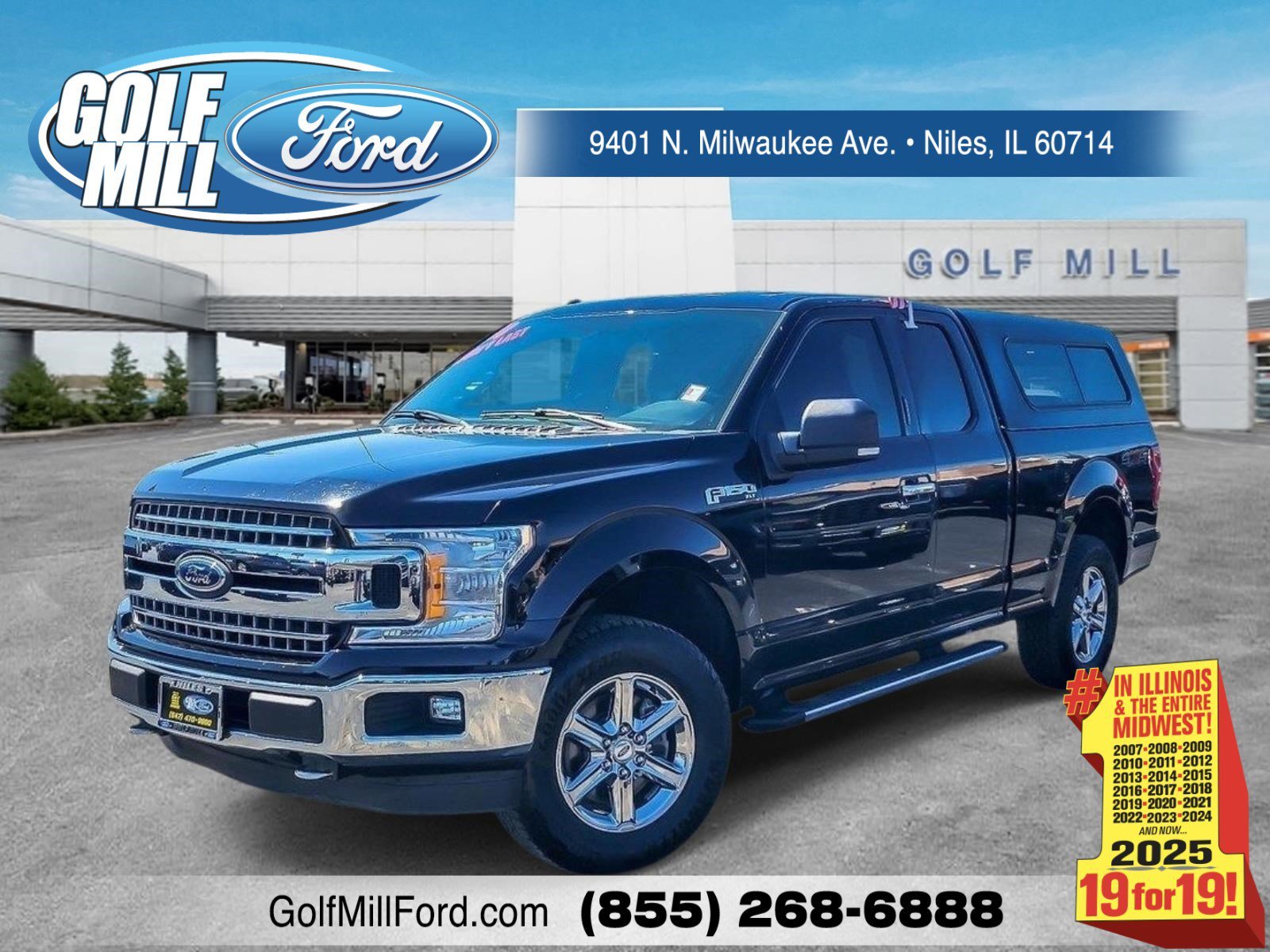 Used 2018 Shadow Black Ford XLT image 1