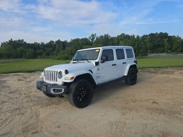 Used 2023 White Jeep Sahara 4xe image 2