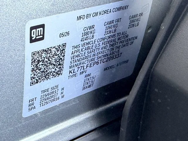 New 2026 Sterling Gray Metallic Chevrolet LS image 12