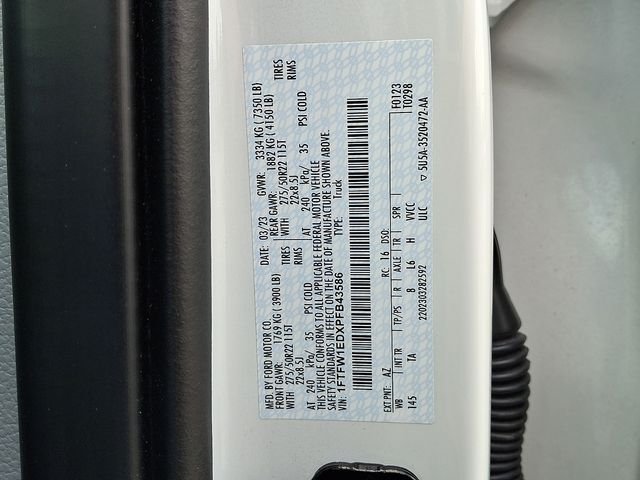 Used 2023 White Metallic Ford Limited image 25