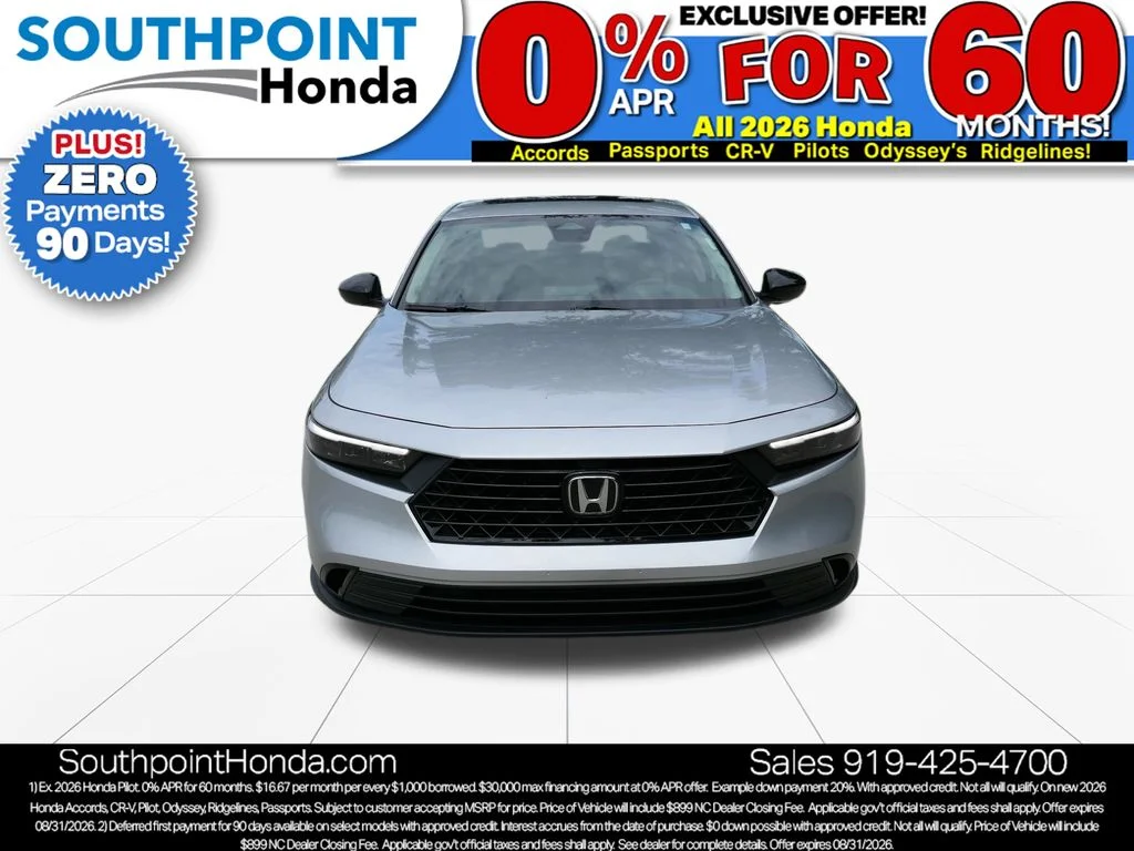 New 2026 Solar Silver Metallic Honda SE image 2