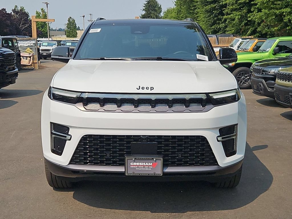 New 2026 Bright White Clearcoat Jeep Summit Obsidian image 2