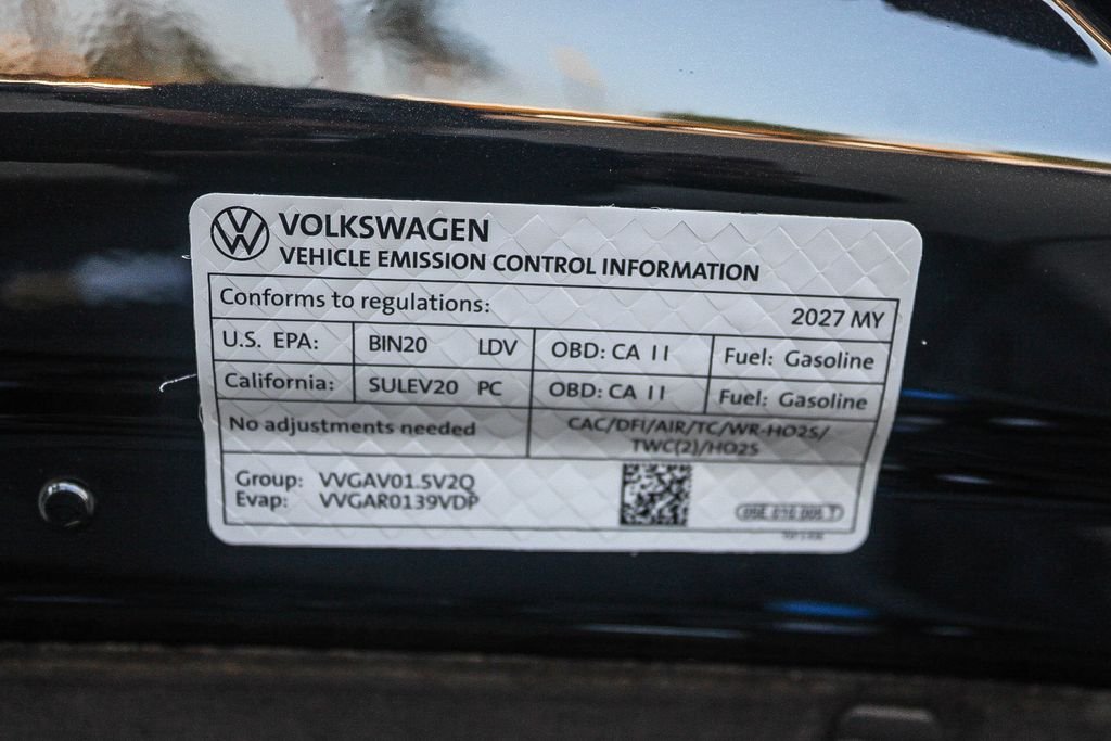 New 2027 Black Volkswagen 1.5T S image 27