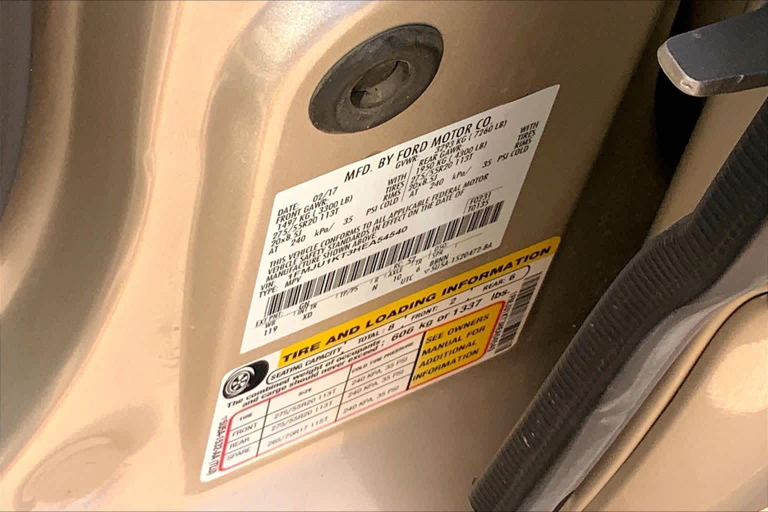 Certified Used 2017 White Gold Ford Limited image 37