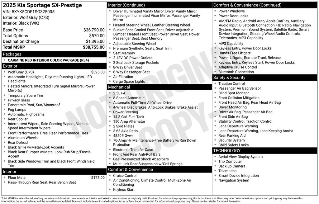 Used 2025 Gray Kia SX-Prestige image 27