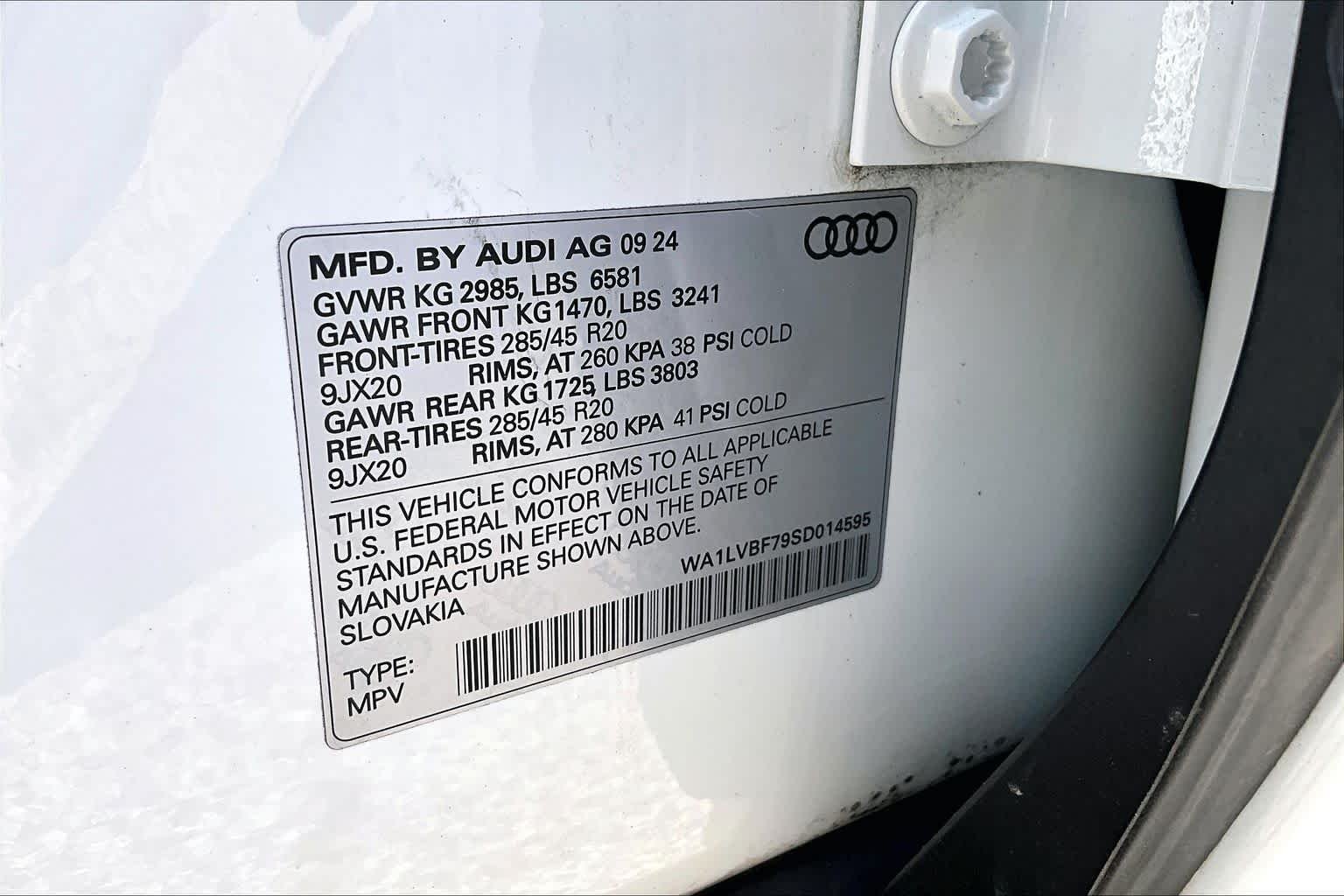 Used 2025 Carrara White Audi Premium Plus image 34