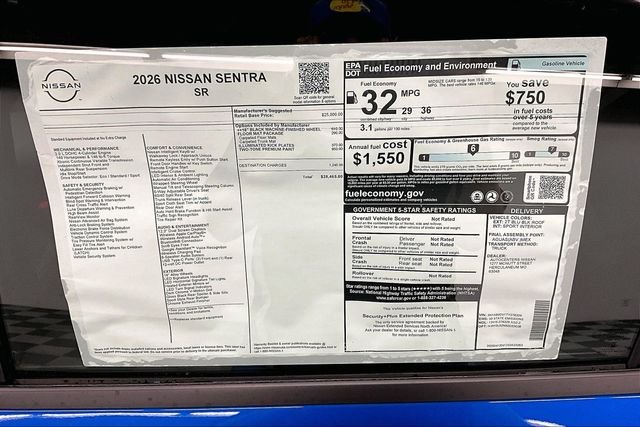 New 2026 Bluestone Pearl/Super Blk Nissan SR image 37