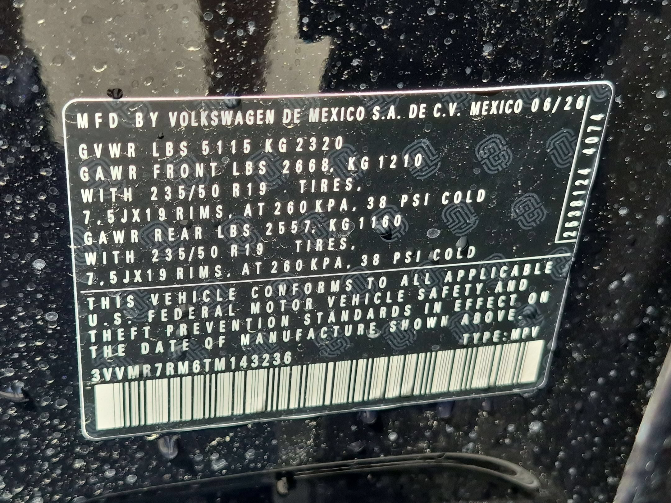 New 2026 Deep Black Pearl Volkswagen SE image 16