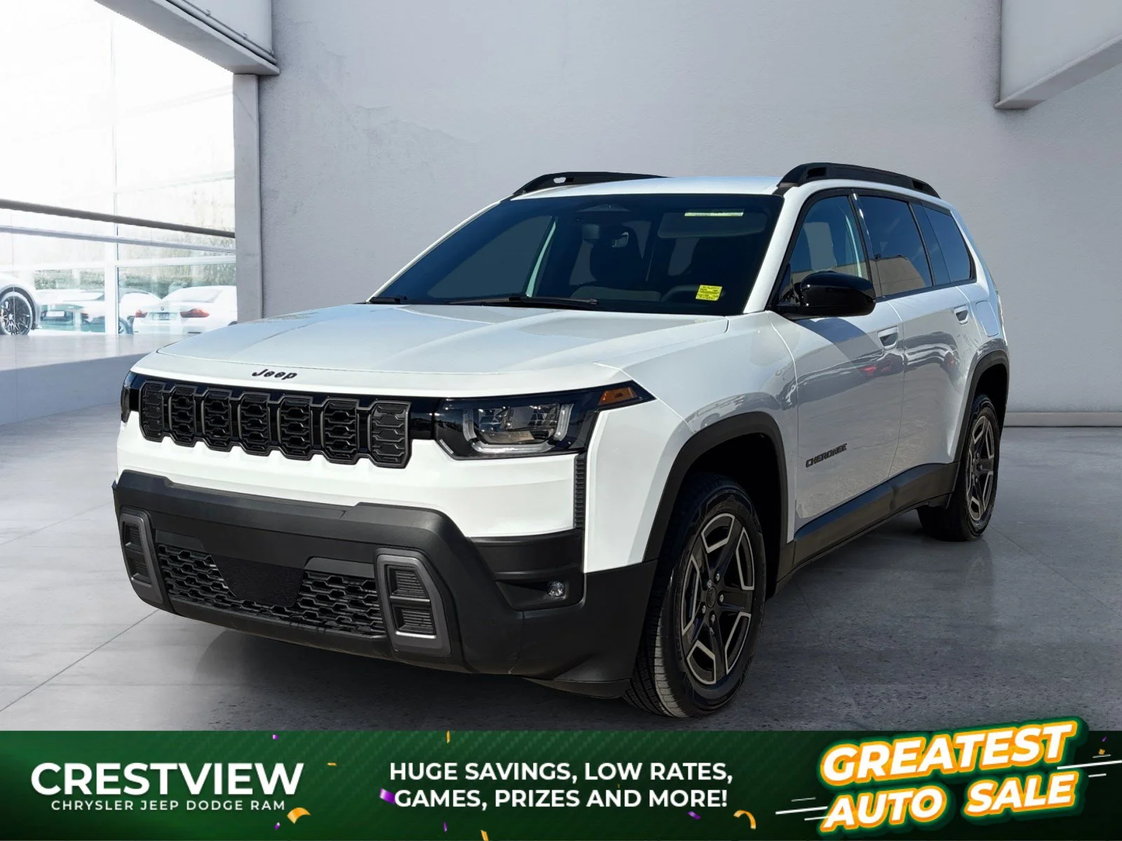 New 2026 Bright White Jeep Laredo image 1