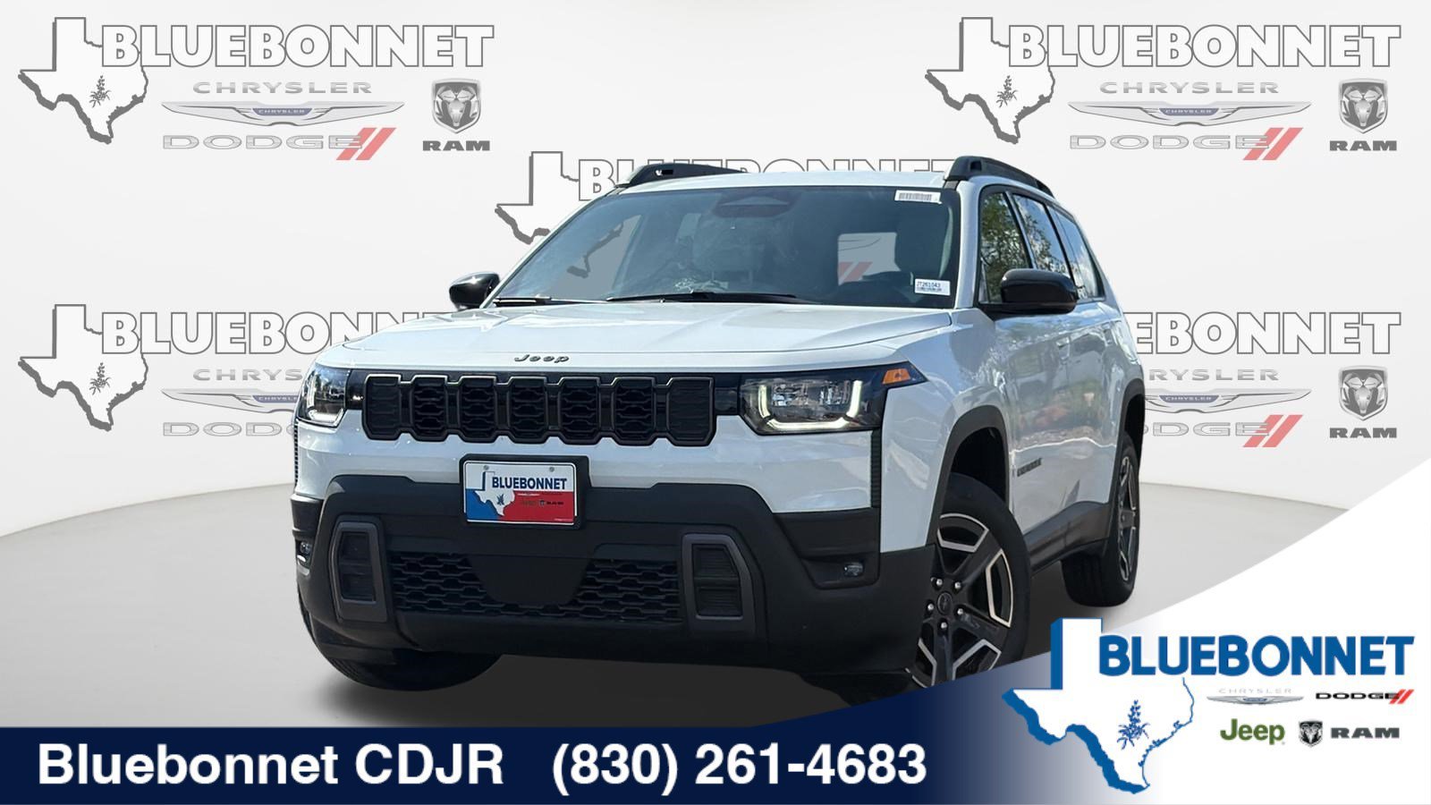 New 2026 Bright White Clear-Coat Exterior Paint Jeep Limited image 1