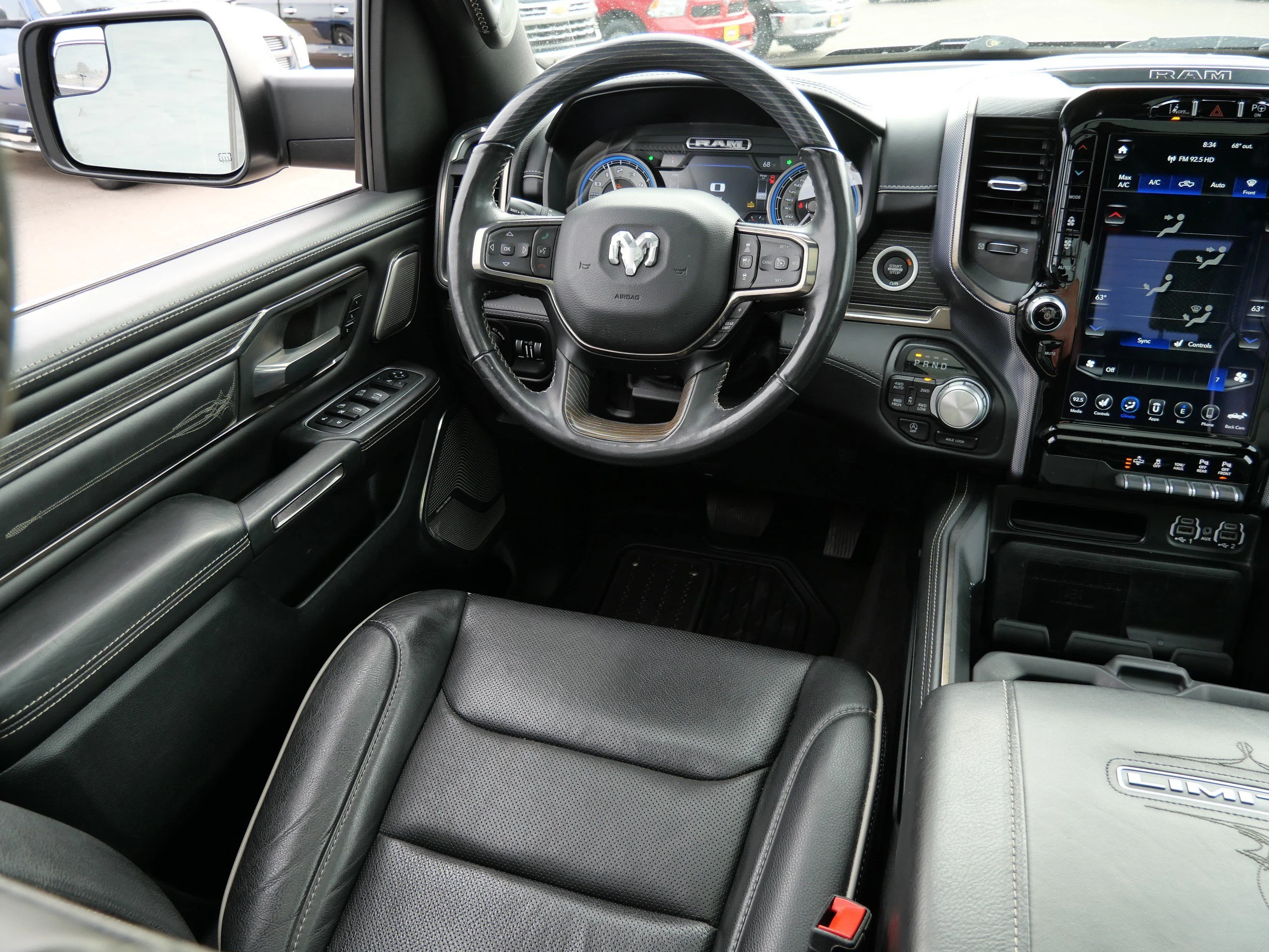 Used 2020 Diamond Black Crystal Pearlcoat Ram Limited image 9