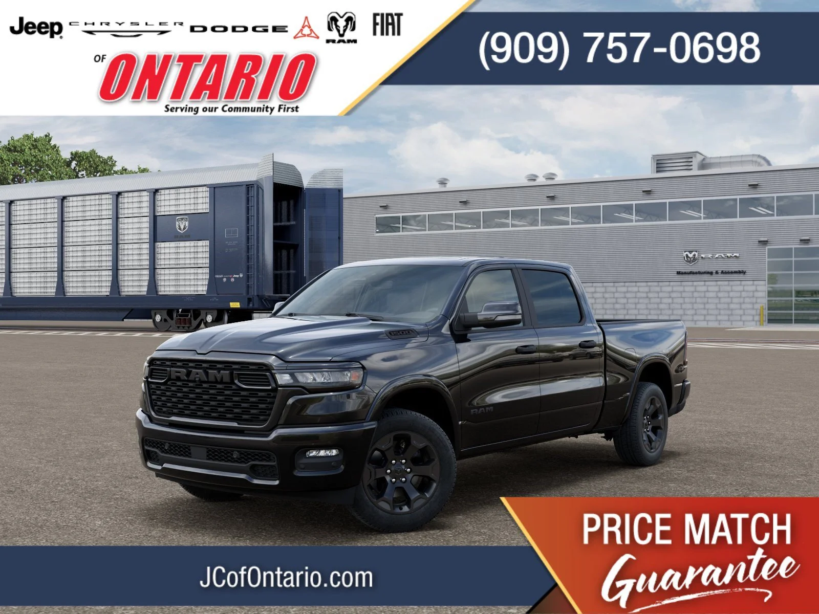 New 2026 Diamond Black Crystal Pearlcoat RAM Big Horn/Lone Star image 1