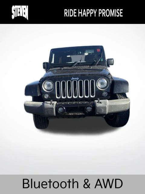 Used 2017 Black Jeep Unlimited Sahara image 2