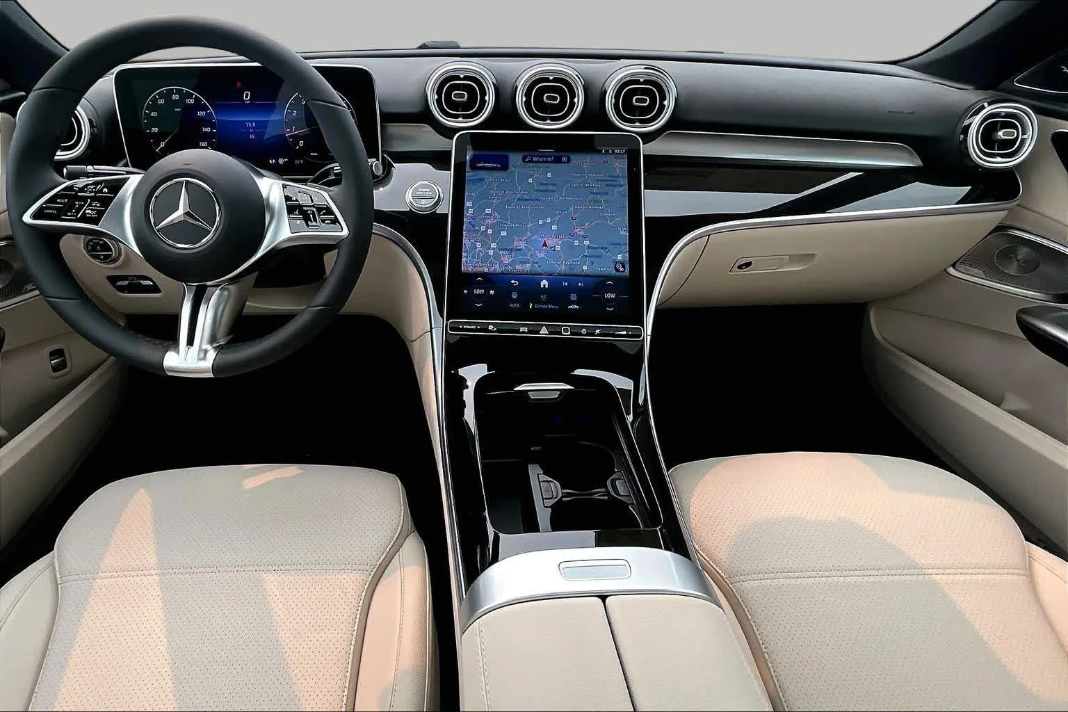New 2026 Selenite Grey Metallic Mercedes-Benz C 300 image 8
