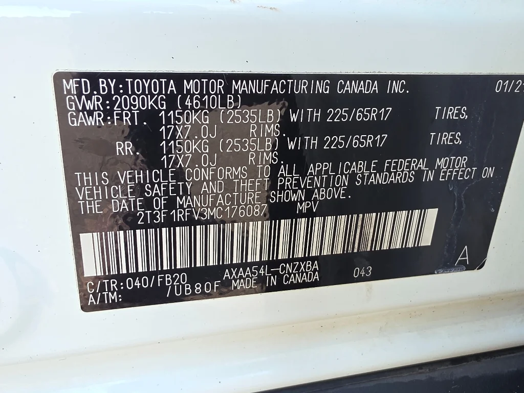 Used 2021 Super White Toyota LE image 35