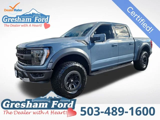 Certified Used 2023 Azure Gray Metallic Ford Raptor image 1