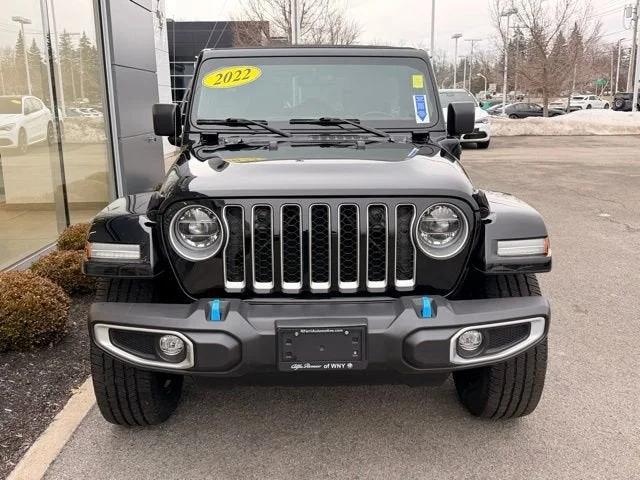 Used 2022 Black Clearcoat Jeep Unlimited Sahara 4xe image 2