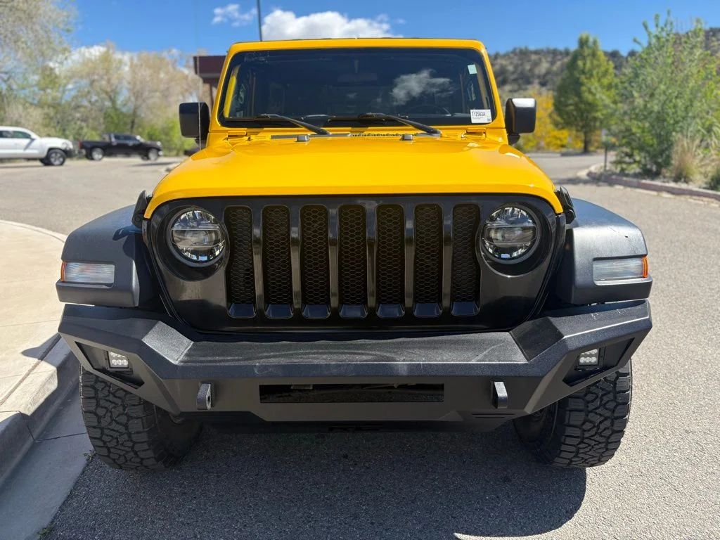 Used 2020 Baja Yellow Clearcoat Jeep Unlimited Sport image 14
