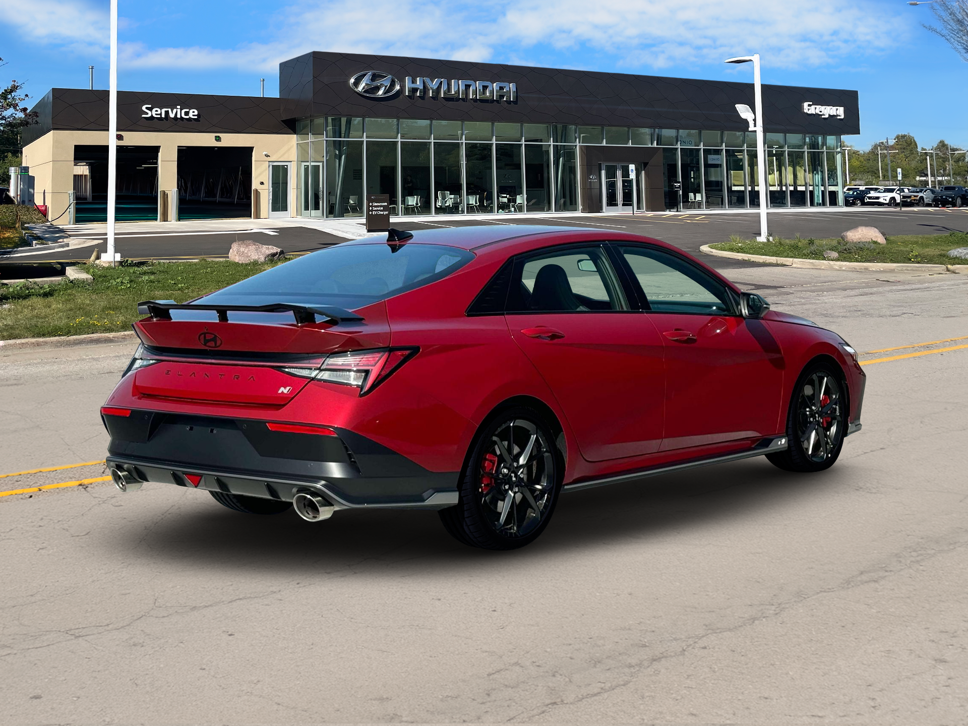 New 2025 Red Hyundai Sedan image 7