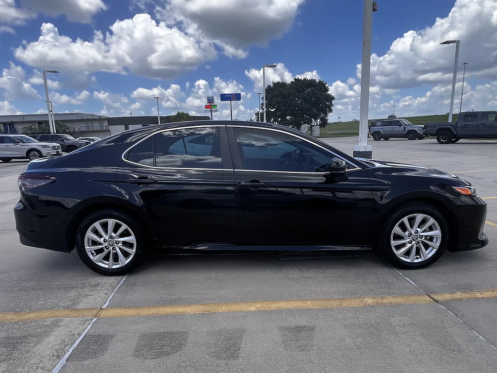 Used 2022 Midnight Black Metallic Toyota LE image 2