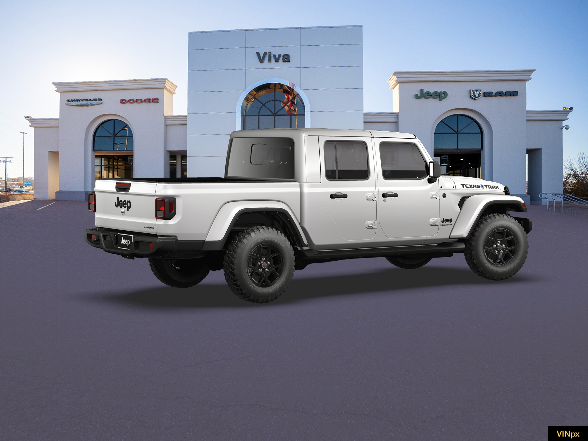 New 2026 Bright White Clear-Coat Exterior Paint Jeep Texas Trail image 20