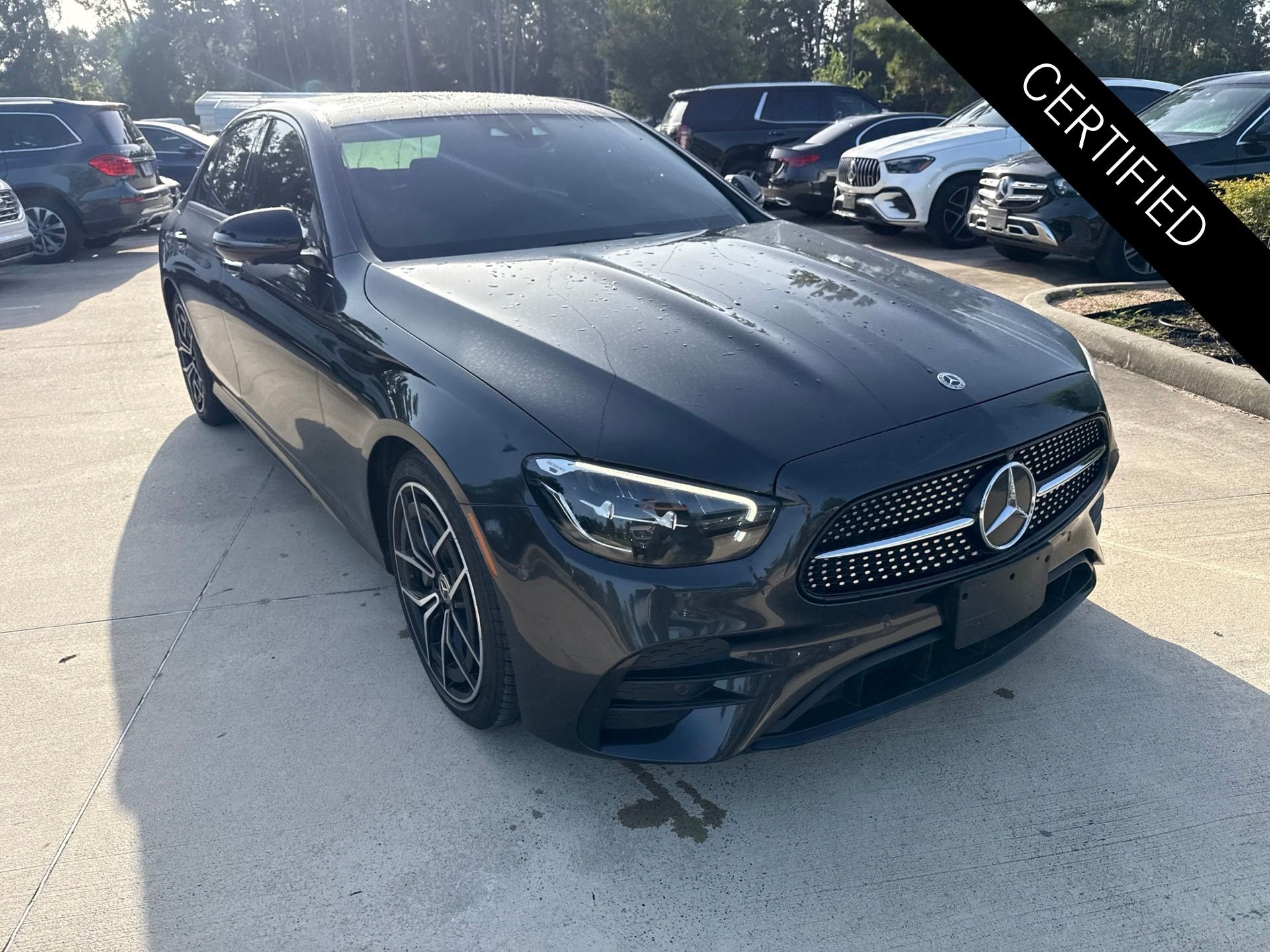 Certified Used 2022 Graphite Gray Metallic Mercedes-Benz E 350 image 2