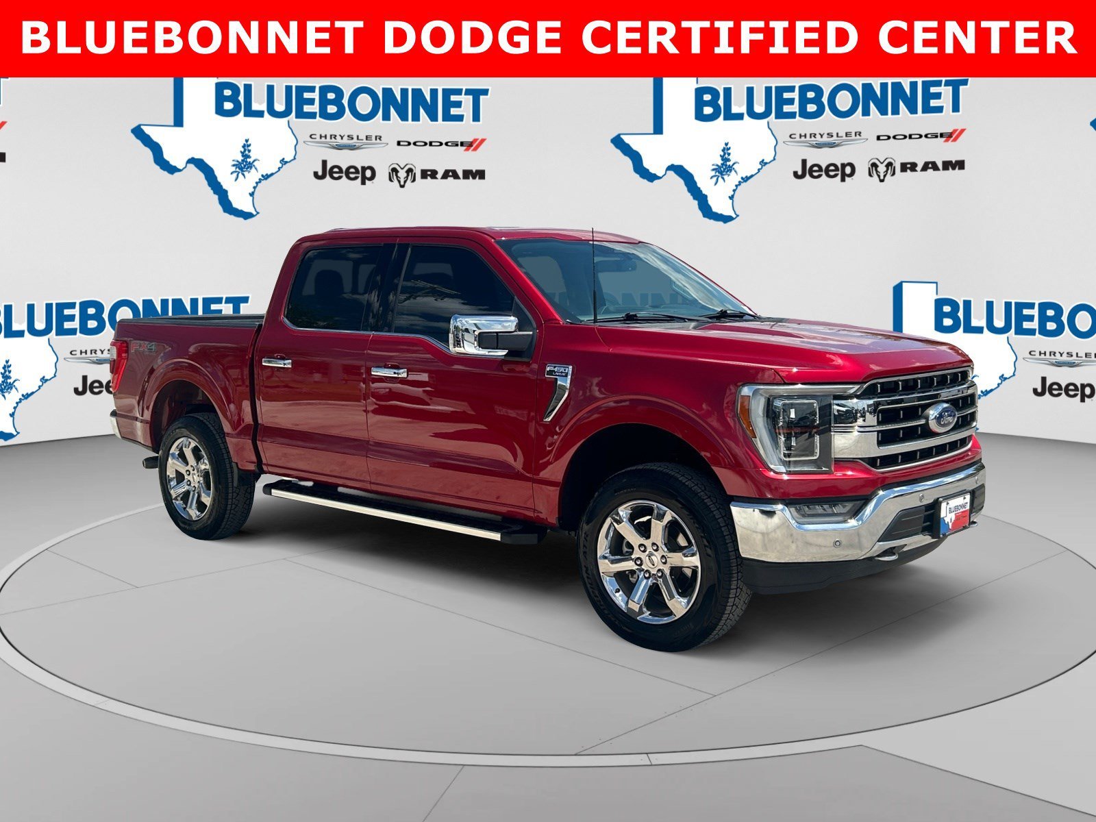 Used 2023 Rapid Red Metallic Tinted Clearcoat Ford LARIAT image 3