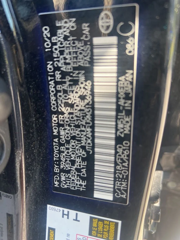 Used 2021 Black Toyota LE image 17