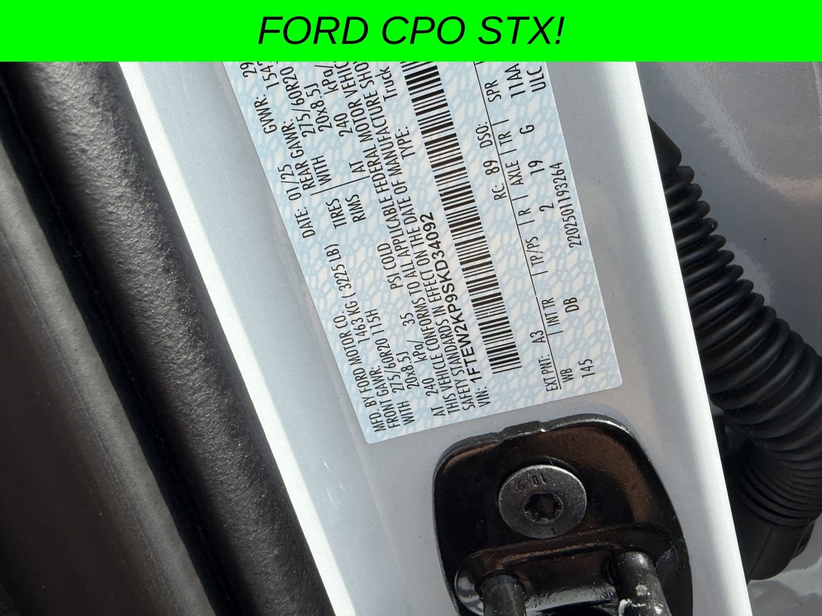 Certified Used 2025 Space White Metallic Ford STX image 37
