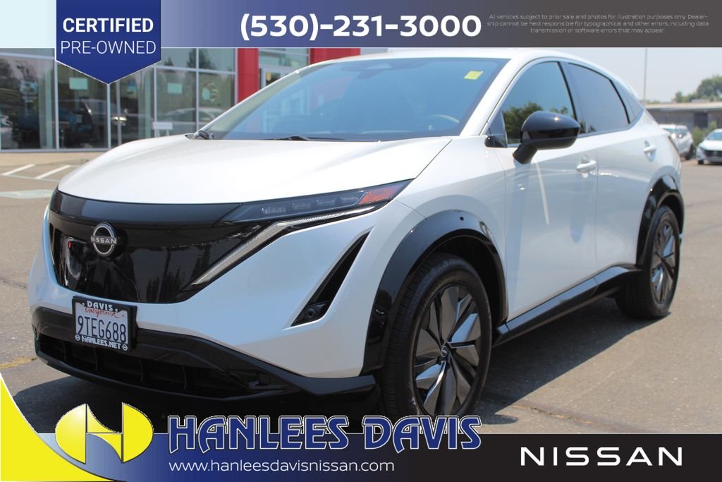 Certified 2025 Nissan ARIYA Engage with VIN JN8AF0BE7SM463474 for sale in Davis, CA