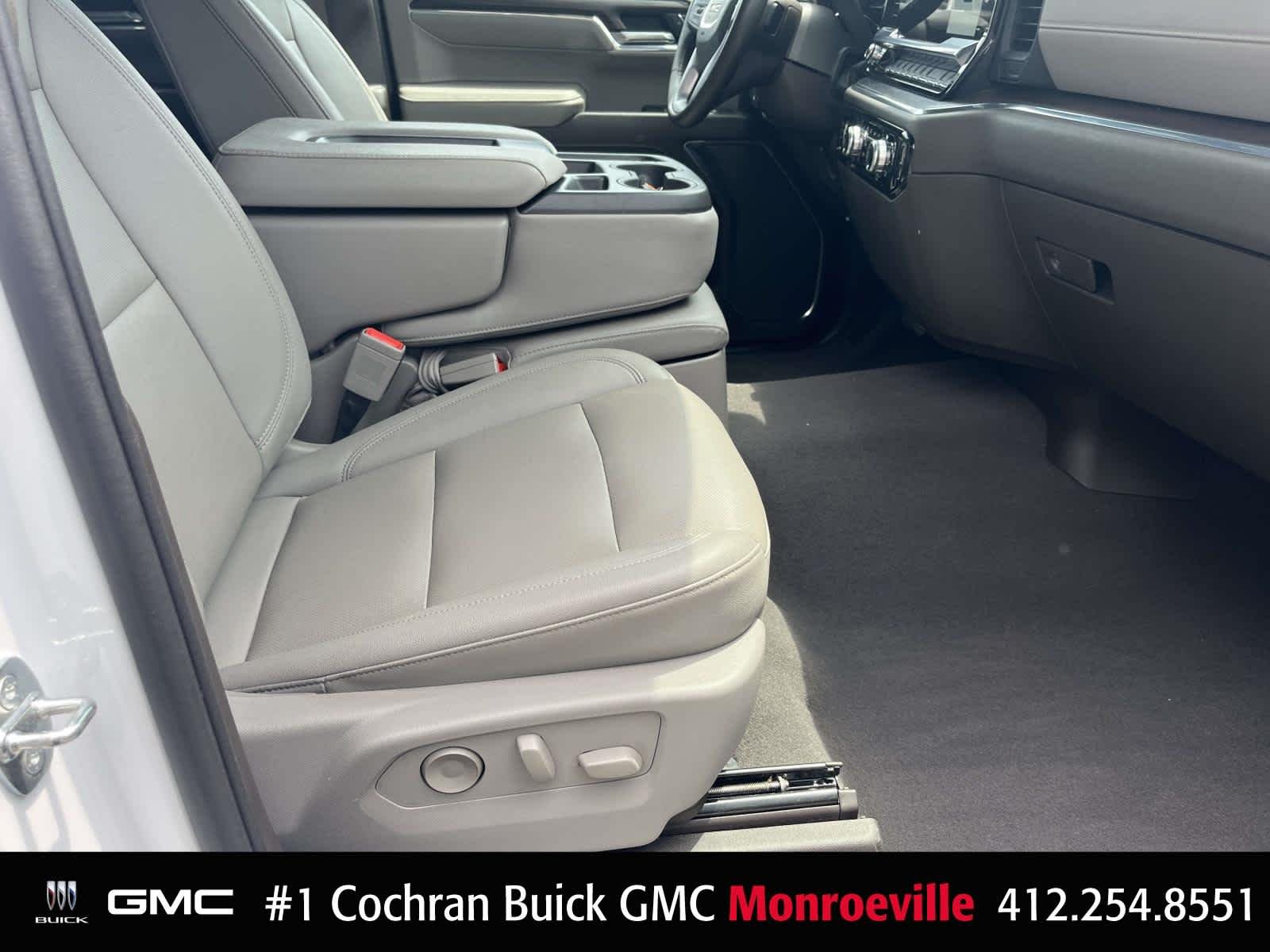 Used 2023 White Frost Tricoat GMC SLT image 26