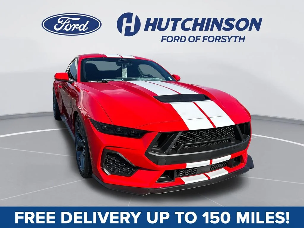 Race Red 2025 Ford Mustang GT Premium Fastback RWD Coupe Rear-Wheel Drive