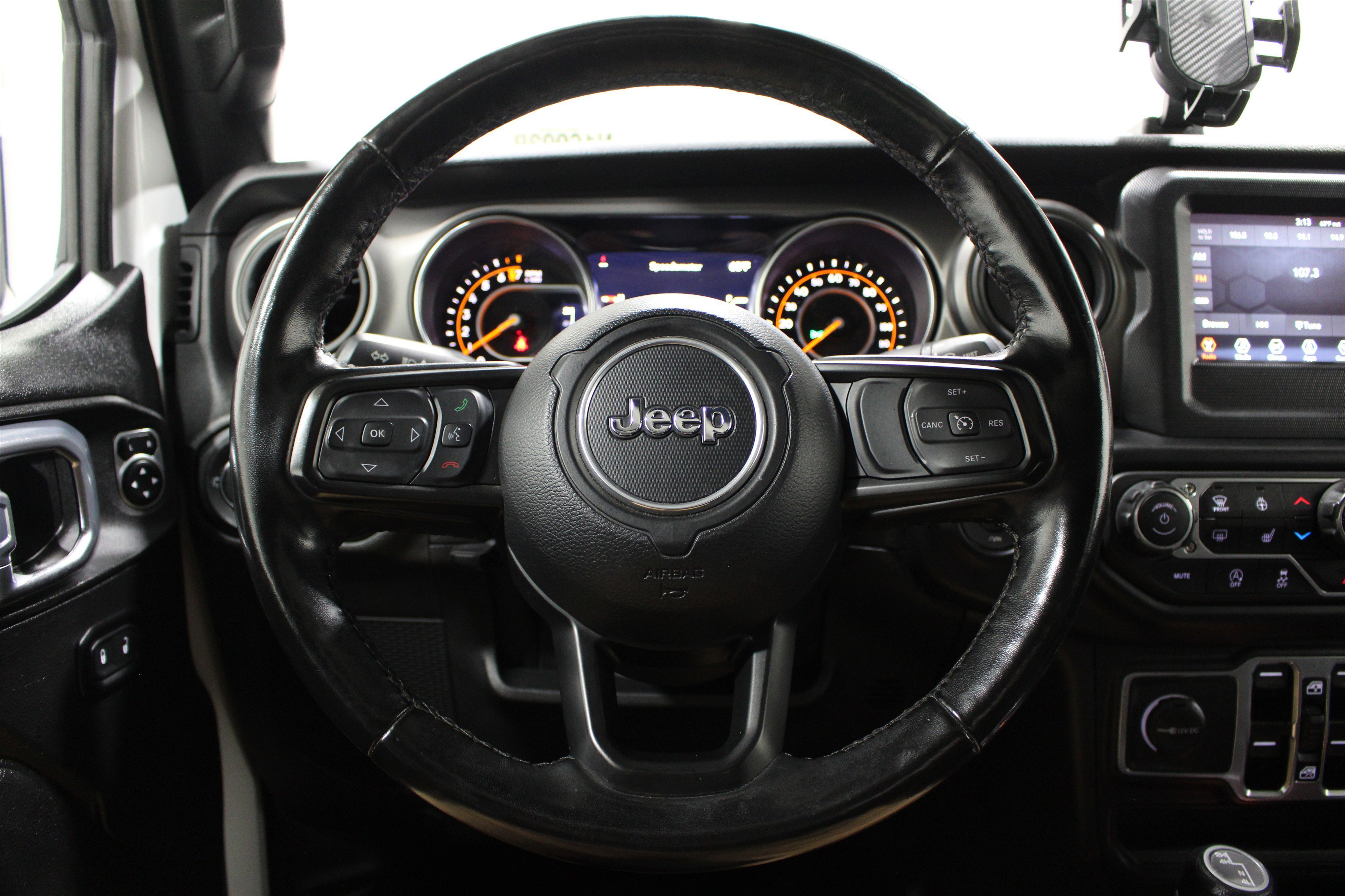 Used 2021 Bright White Clearcoat Jeep Willys image 10