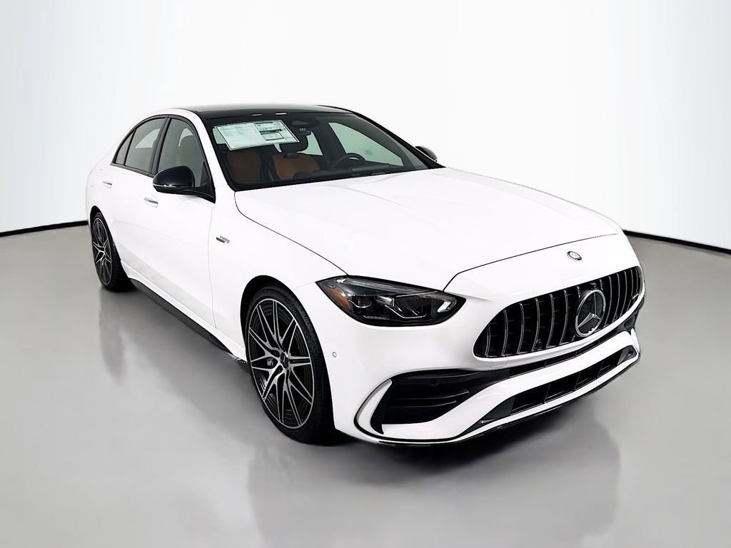 New 2026 Polar White Mercedes-Benz AMG® C 43 4MATIC® Sedan image 40