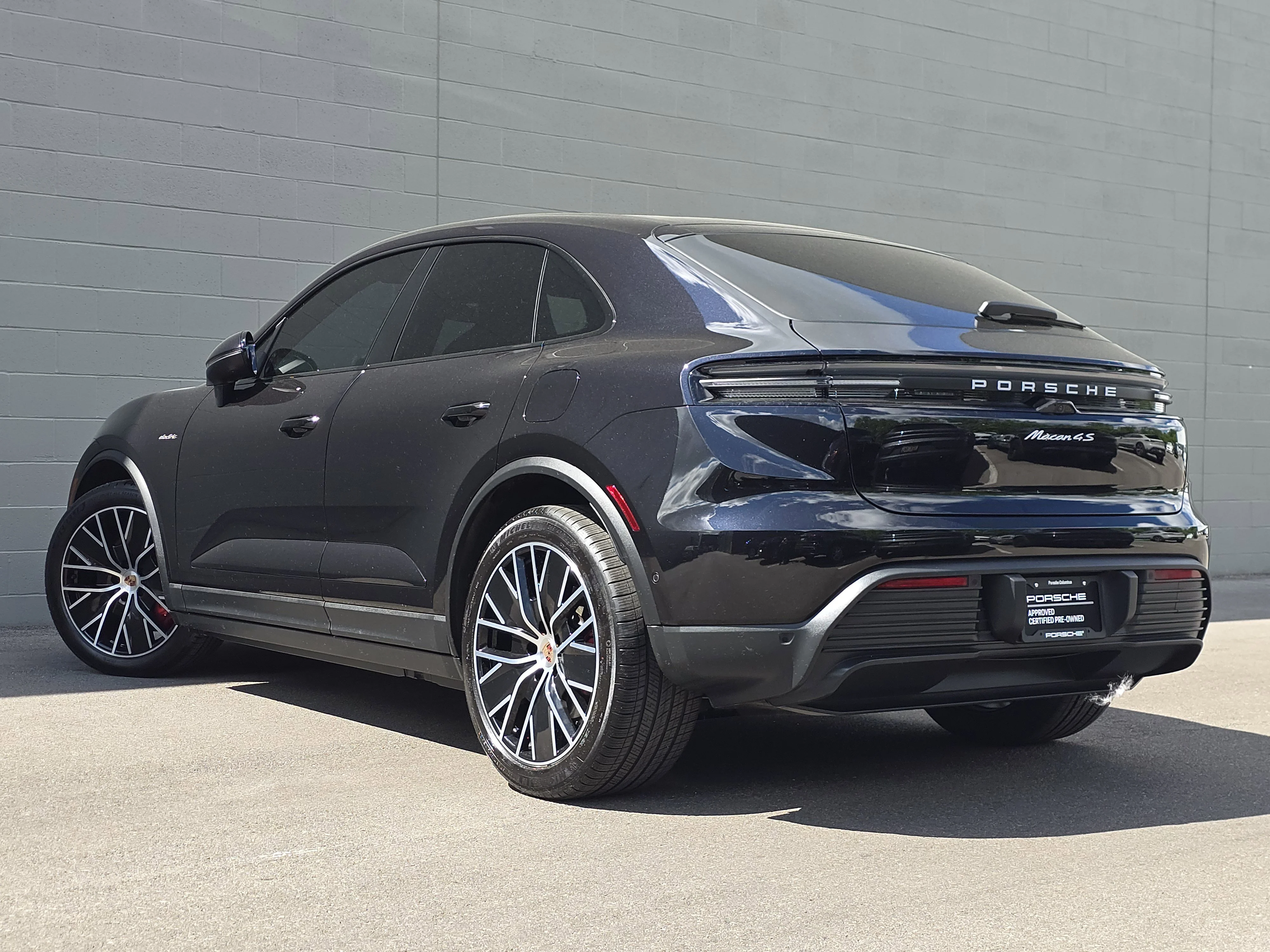Certified Used 2025 Jet Black Metallic Porsche Electric 4S image 3