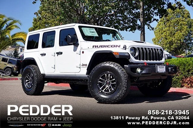 New 2026 Bright White Clear-Coat Exterior Paint Jeep Rubicon X image 1