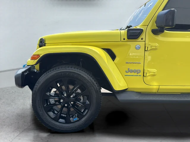 Used 2023 Yellow Jeep Sahara 4xe image 37
