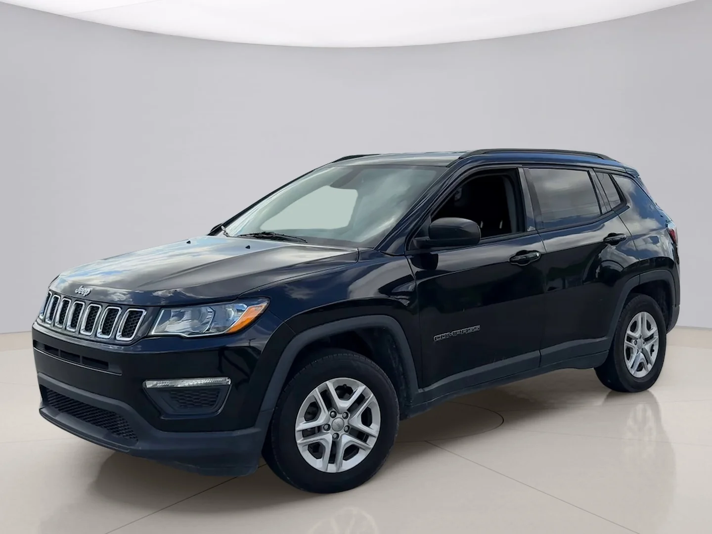 Used 2018 Black Jeep SPORT image 1