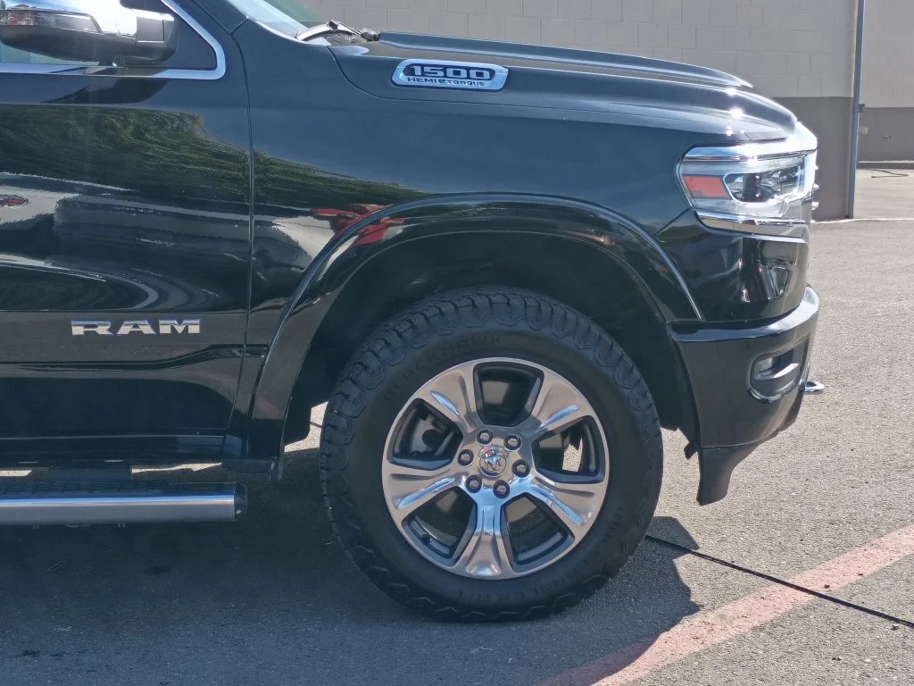 Used 2023 Diamond Black Crystal Pearlcoat Ram Laramie Longhorn image 2