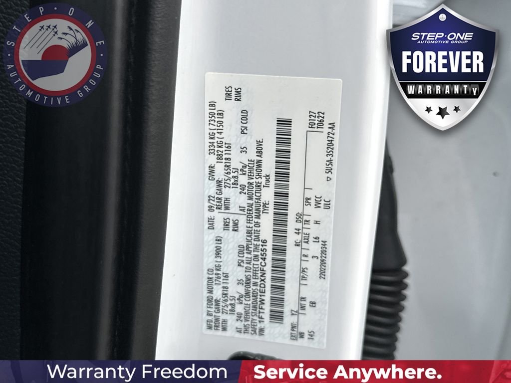 Used 2022 White Ford Lariat image 39
