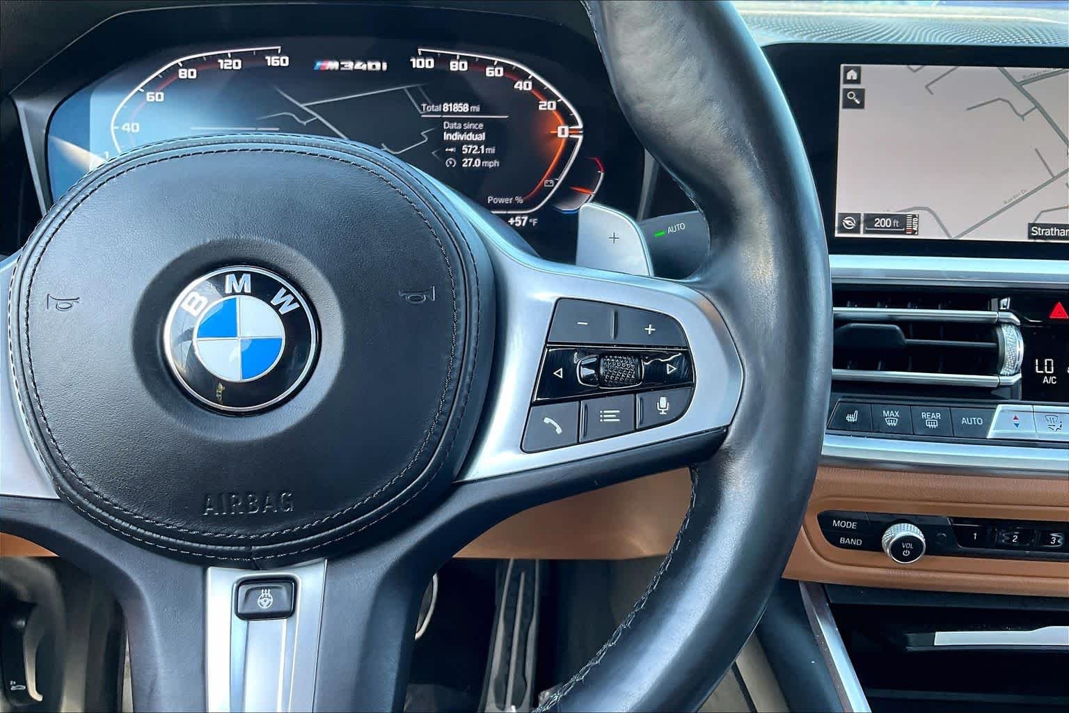 Used 2022 Portimao Blue Metallic BMW M340i xDrive image 24