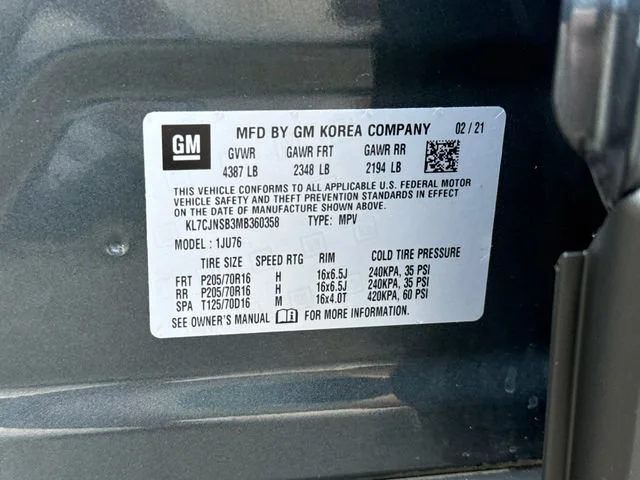 Used 2021 Shadow Gray Metallic Chevrolet LS image 16