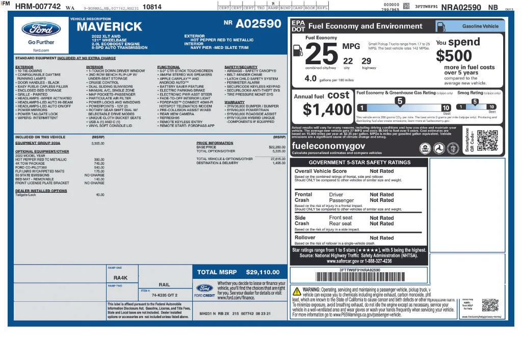 Certified Used 2022 Red Ford XLT image 4
