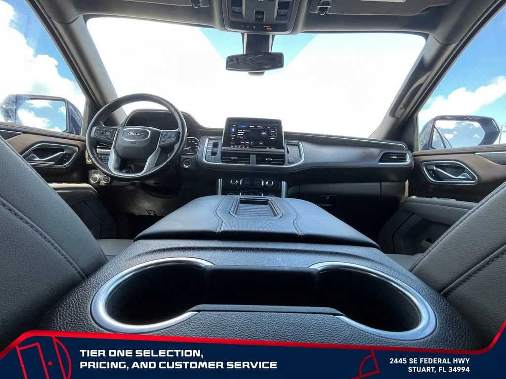 Used 2021 MIDNIGHT BLUE METALLIC GMC SLT image 16