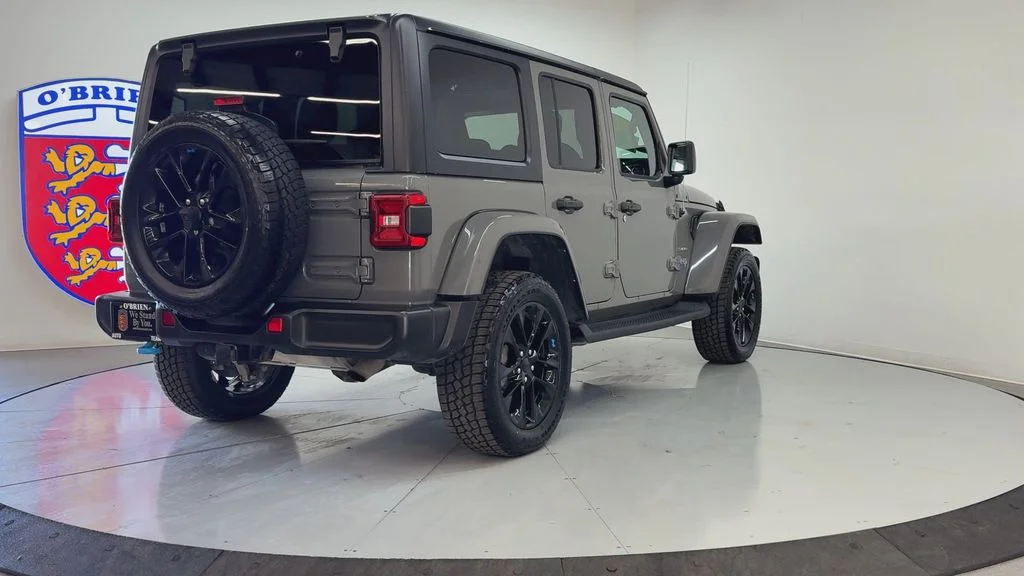 Used 2023 Gray Clearcoat Jeep Sahara 4xe image 5