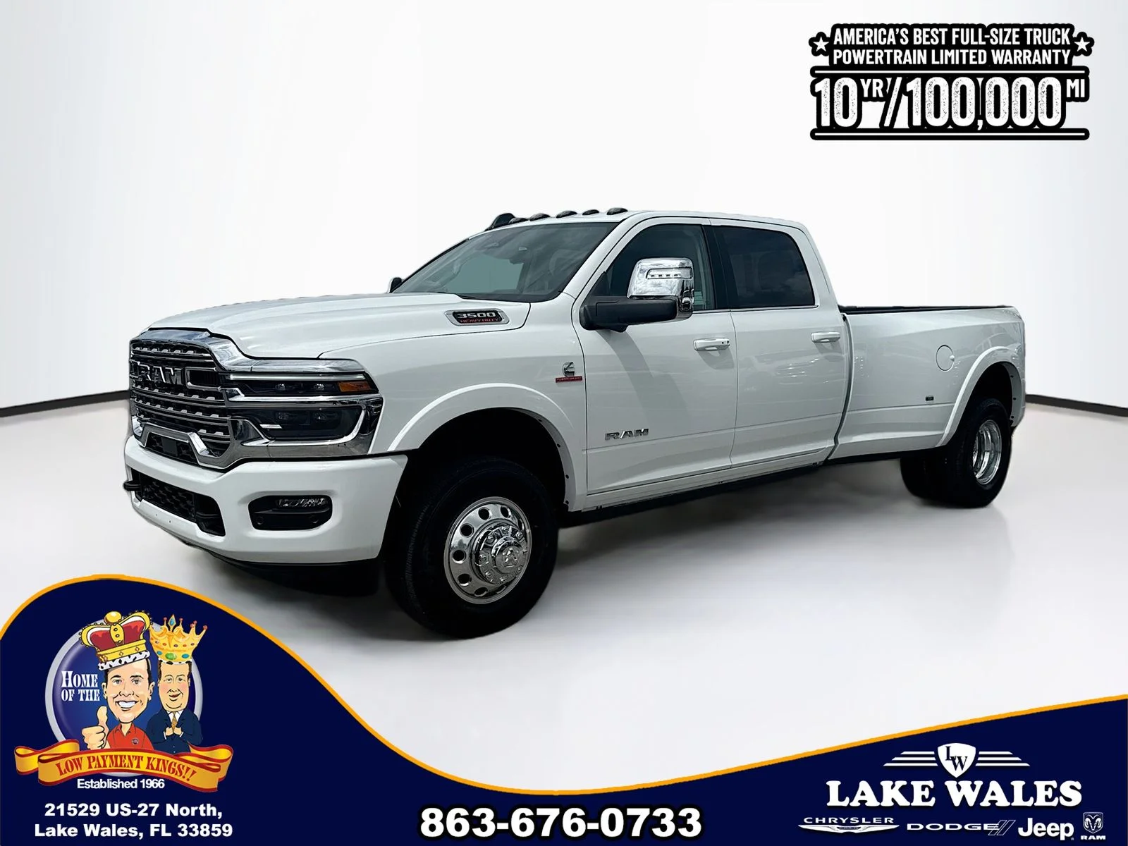 New 2026 Bright White Clear-Coat Exterior Paint RAM Longhorn image 2