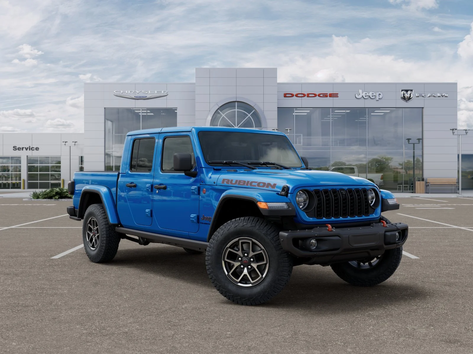 New 2026 Hydro Blue Pearl-Coat Exterior Paint Jeep Rubicon X image 5