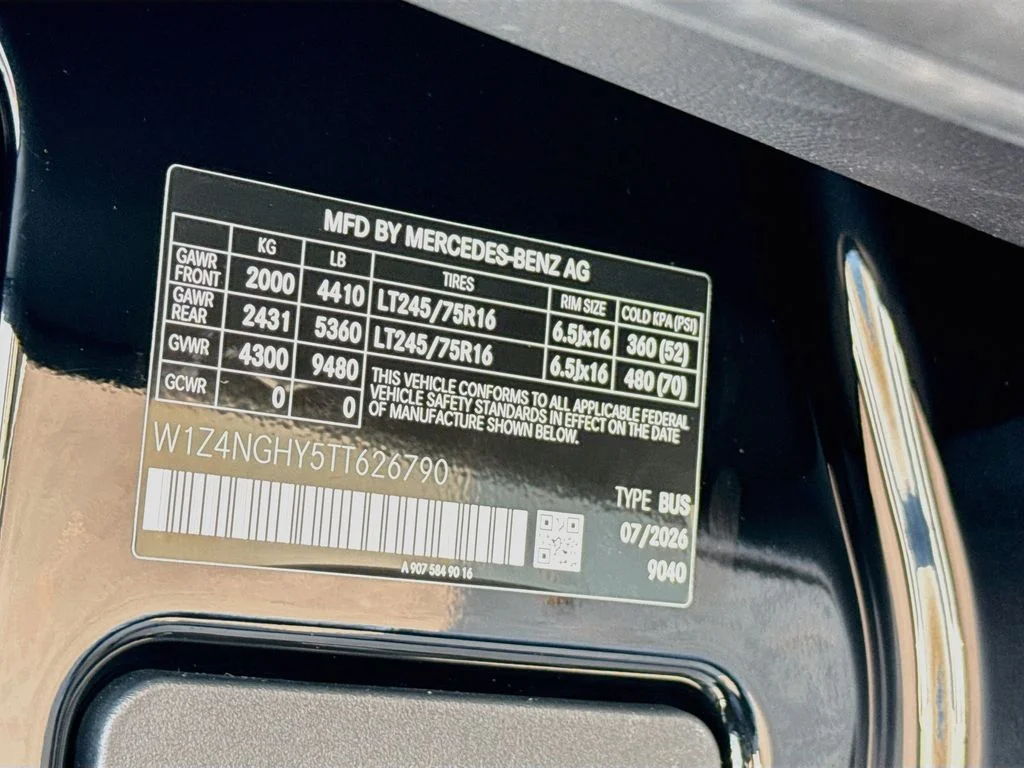 New 2026 Jet Black Mercedes-Benz Passenger 170 WB image 23