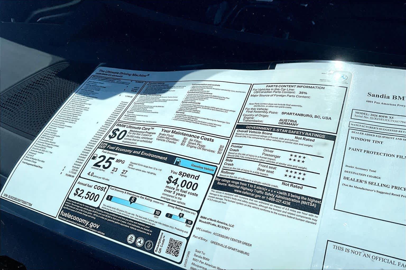 New 2026 Black Sapphire Metallic BMW xDrive40i image 20